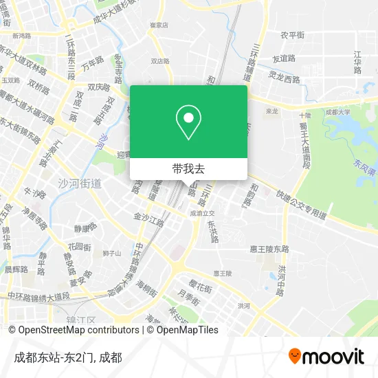 成都东站-东2门地图