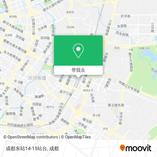 成都东站14-15站台地图