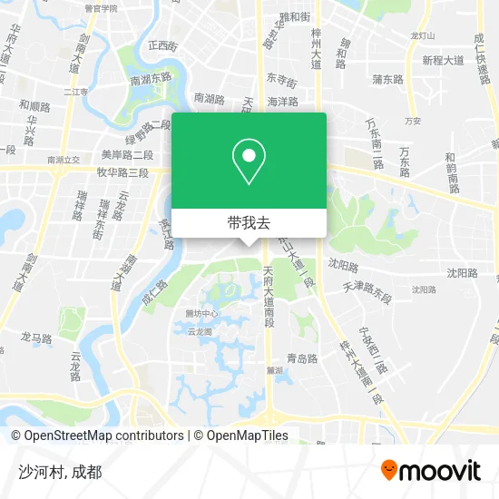 沙河村地图