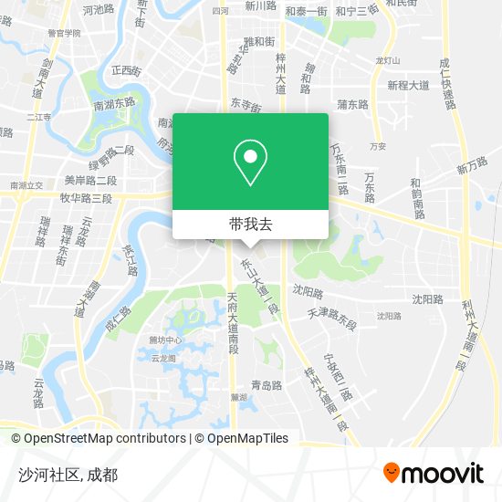 沙河社区地图