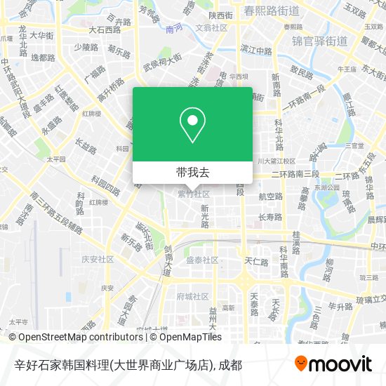 辛好石家韩国料理(大世界商业广场店)地图