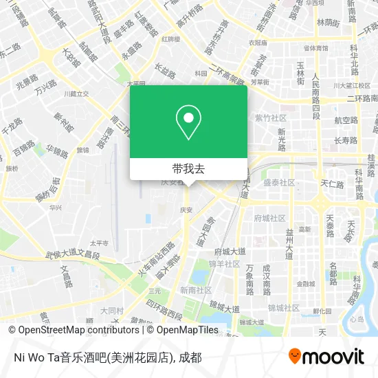 Ni Wo Ta音乐酒吧(美洲花园店)地图