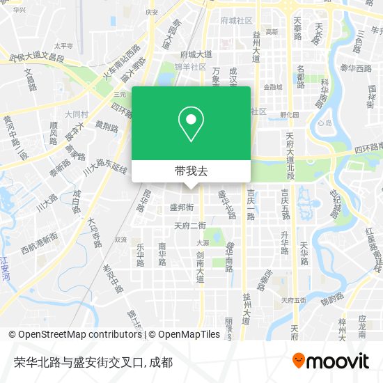 荣华北路与盛安街交叉口地图
