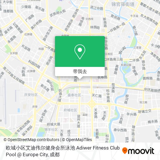 欧城小区艾迪伟尔健身会所泳池 Adiwer Fitness Club Pool @ Europe City地图