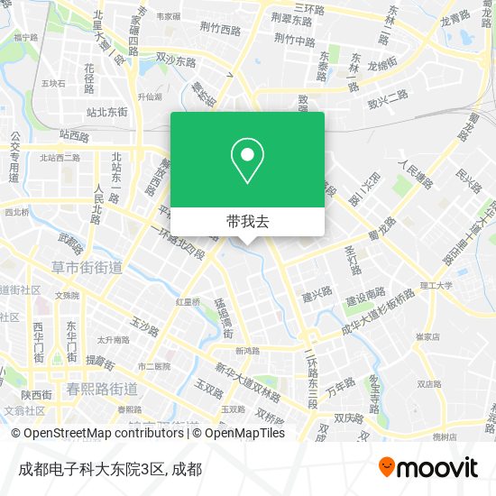 成都电子科大东院3区地图
