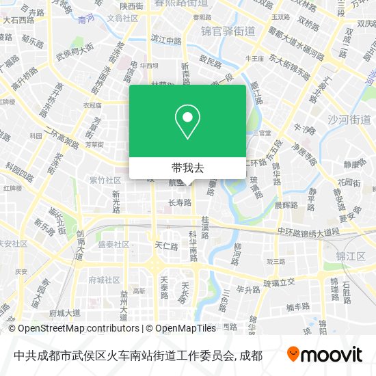 中共成都市武侯区火车南站街道工作委员会地图