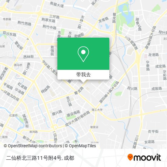 二仙桥北三路11号附4号地图