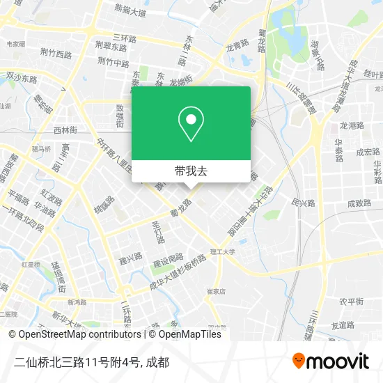 二仙桥北三路11号附4号地图