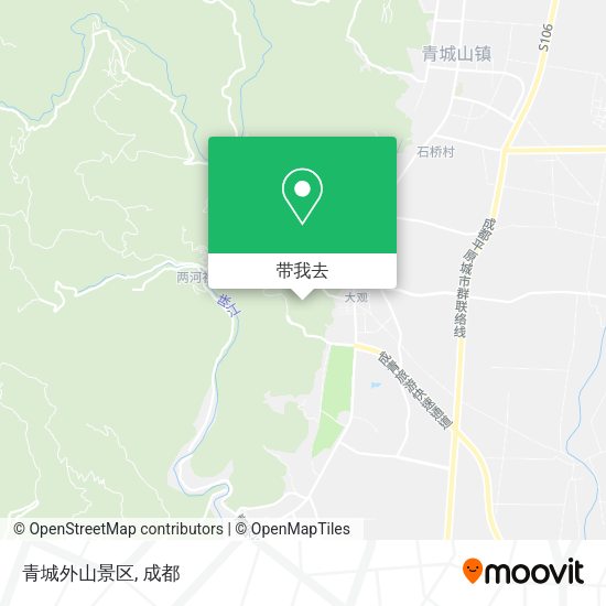 青城外山景区地图