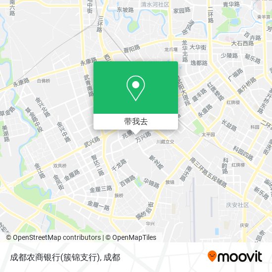 成都农商银行(簇锦支行)地图