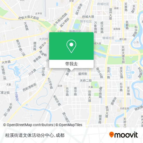 桂溪街道文体活动分中心地图