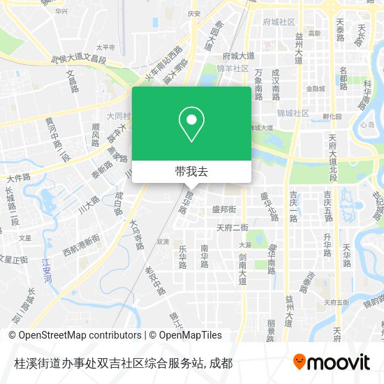 桂溪街道办事处双吉社区综合服务站地图