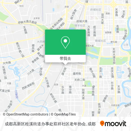 成都高新区桂溪街道办事处双祥社区老年协会地图