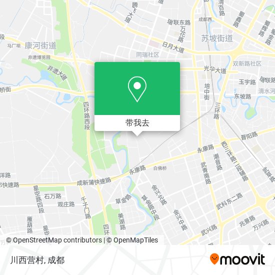 川西营村地图