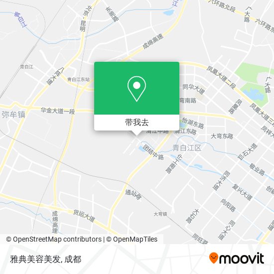 雅典美容美发地图