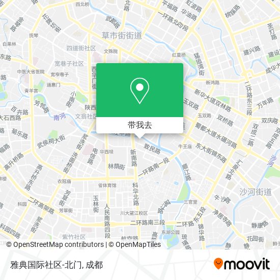 雅典国际社区-北门地图