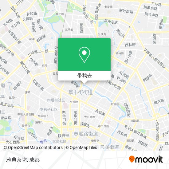 雅典茶坊地图