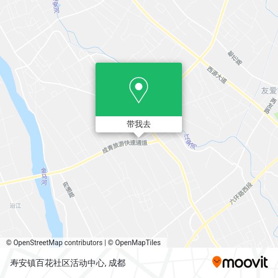 寿安镇百花社区活动中心地图
