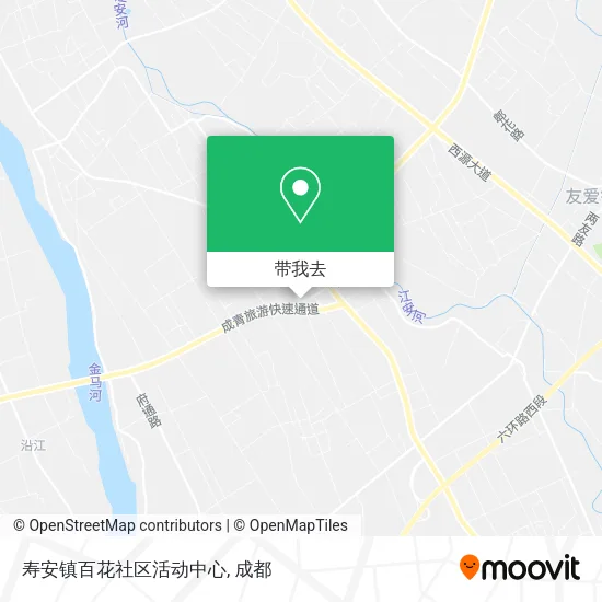 寿安镇百花社区活动中心地图