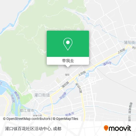 灌口镇百花社区活动中心地图