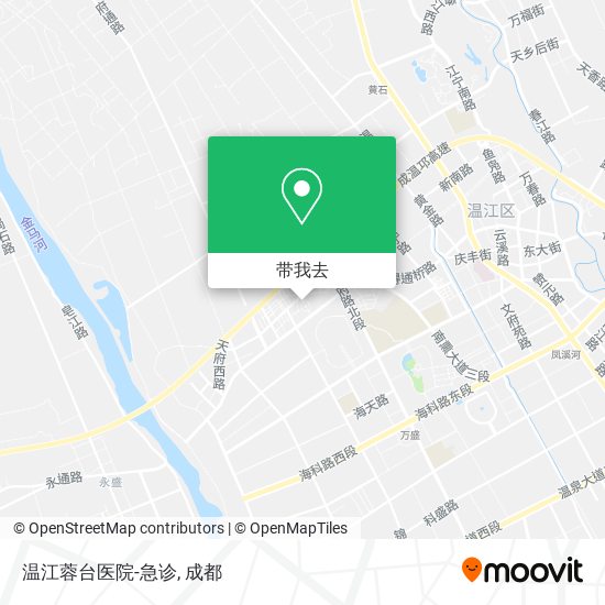温江蓉台医院-急诊地图