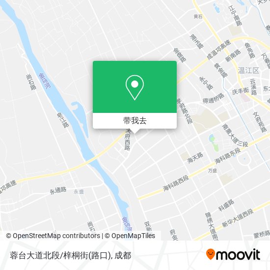 蓉台大道北段/梓桐街(路口)地图
