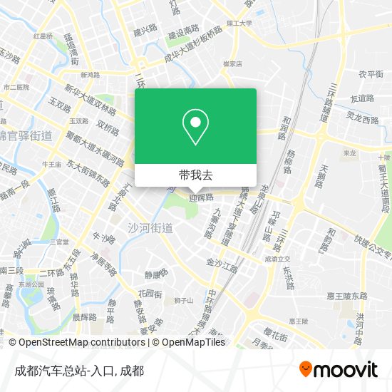 成都汽车总站-入口地图