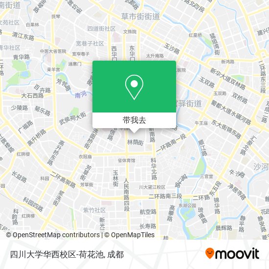 四川大学华西校区-荷花池地图