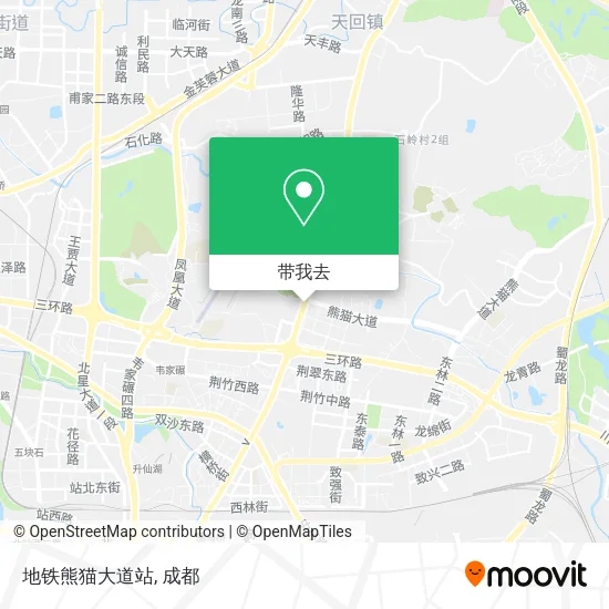 地铁熊猫大道站地图