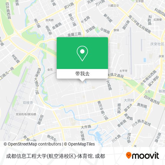 成都信息工程大学(航空港校区)-体育馆地图