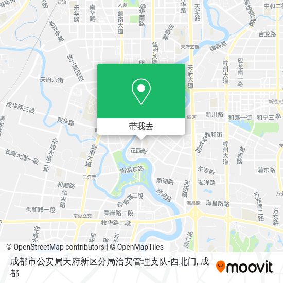 成都市公安局天府新区分局治安管理支队-西北门地图