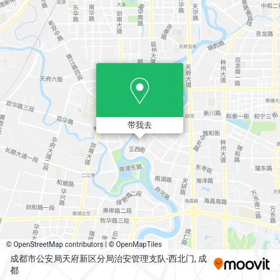 成都市公安局天府新区分局治安管理支队-西北门地图