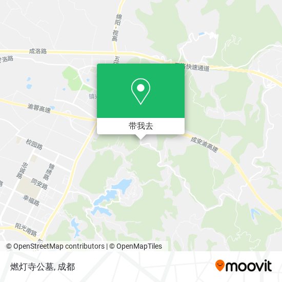 燃灯寺公墓地图