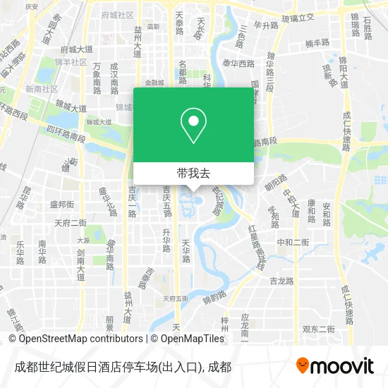 成都世纪城假日酒店停车场(出入口)地图