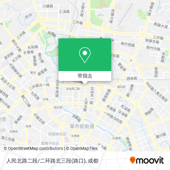 人民北路二段/二环路北三段(路口)地图