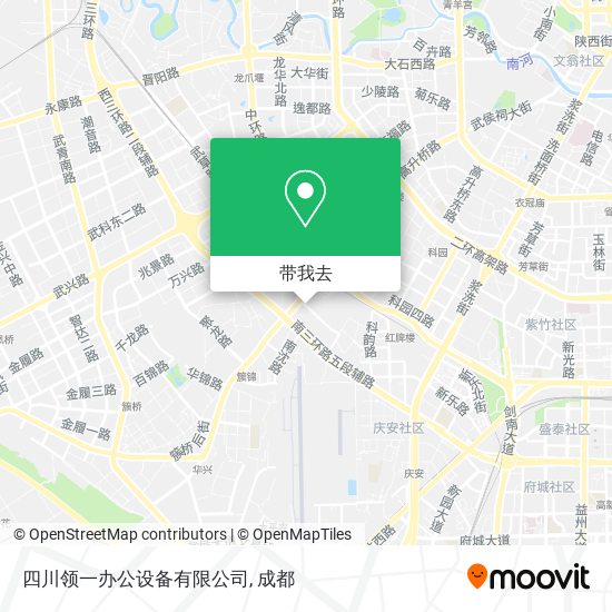 四川领一办公设备有限公司地图
