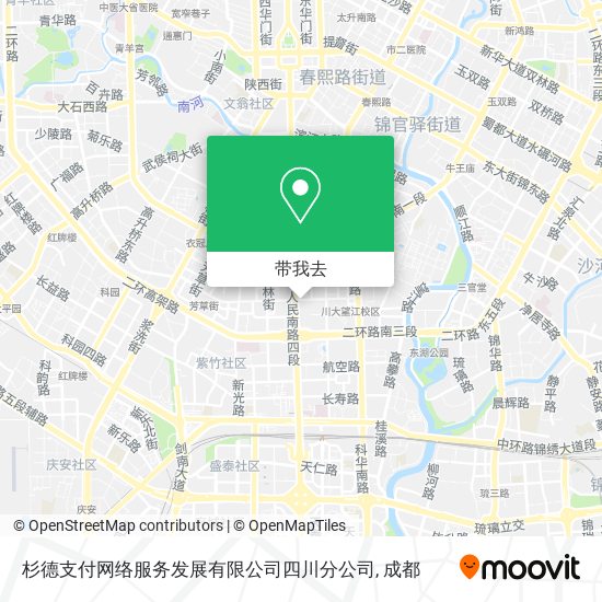 杉德支付网络服务发展有限公司四川分公司地图