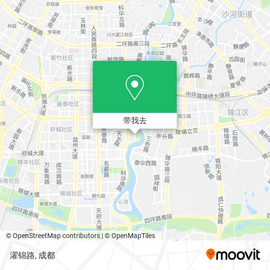 濯锦路地图