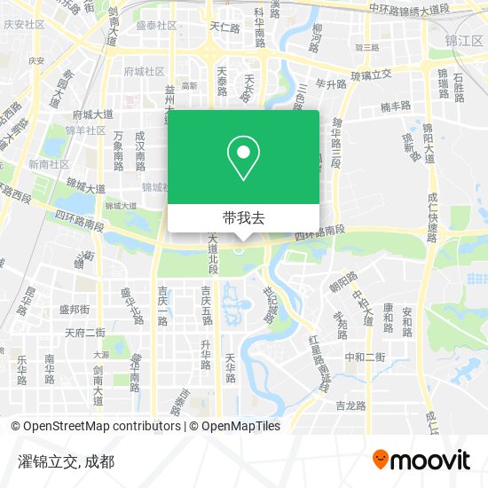 濯锦立交地图