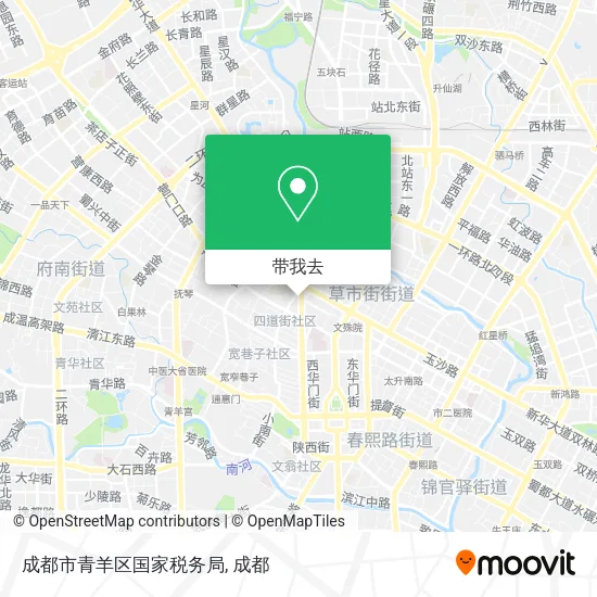 成都市青羊区国家税务局地图