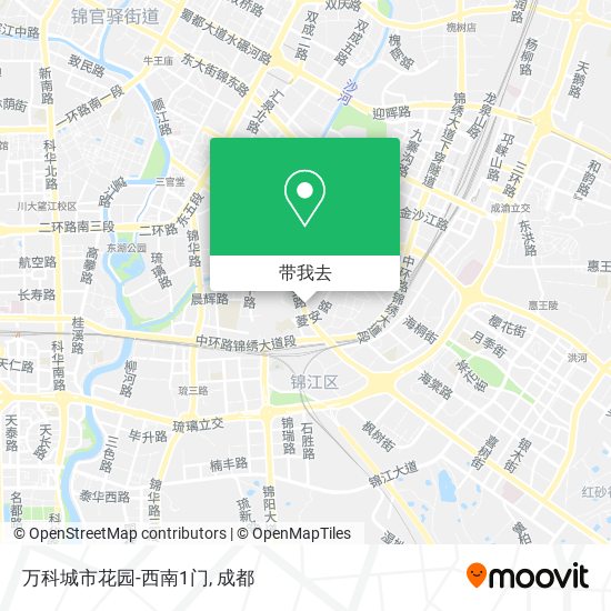 万科城市花园-西南1门地图