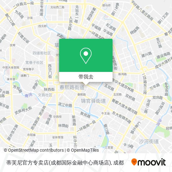 蒂芙尼官方专卖店(成都国际金融中心商场店)地图