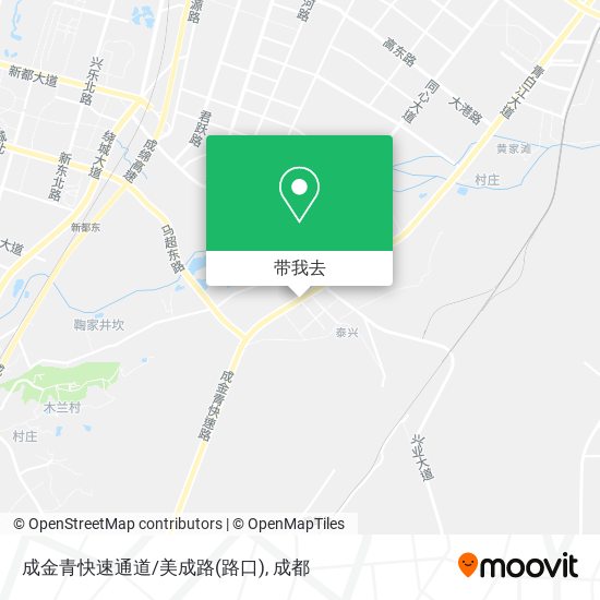 成金青快速通道/美成路(路口)地图