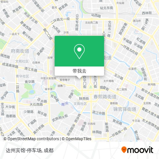 达州宾馆-停车场地图