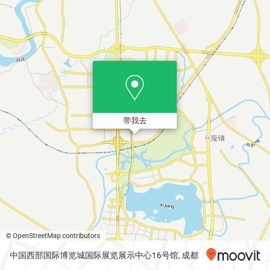 中国西部国际博览城国际展览展示中心16号馆地图