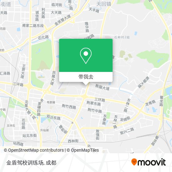 金盾驾校训练场地图