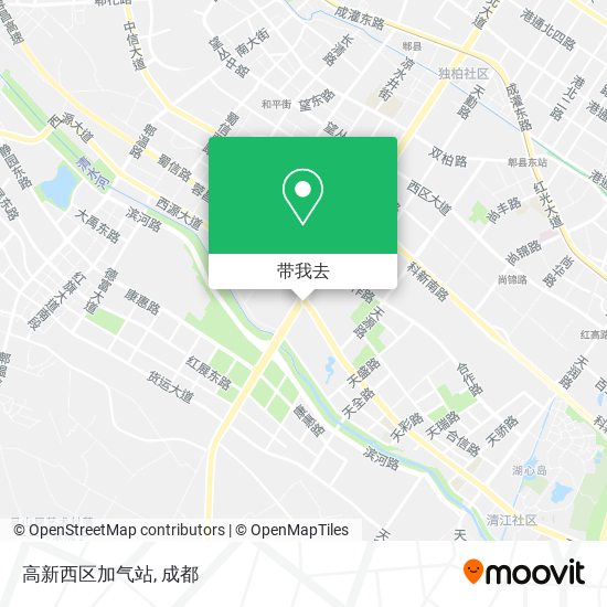 高新西区加气站地图