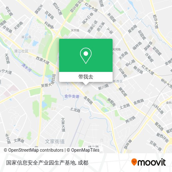 国家信息安全产业园生产基地地图