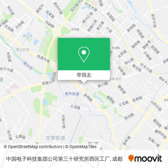 中国电子科技集团公司第三十研究所西区工厂地图