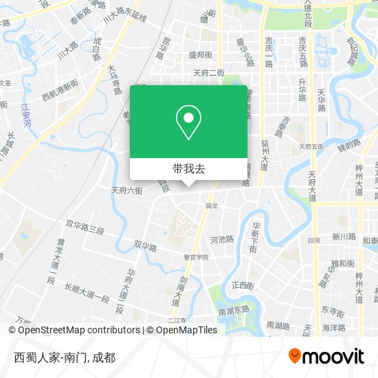 西蜀人家-南门地图